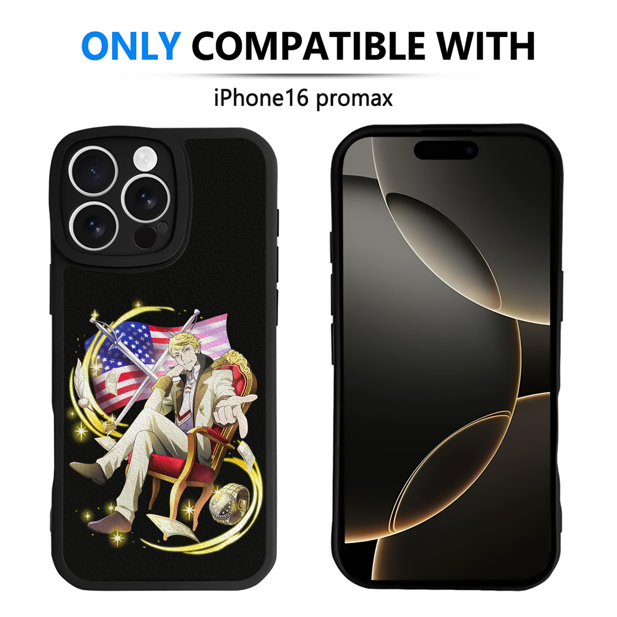 （画像用） 文豪ストレイドッグス Bungo Stray Dogs 【iPhone 16シリーズ対応】シリコンスマホケース（レザー調） 材質：シリコン